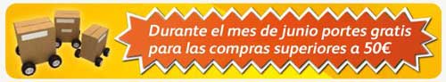 gastos de envío gratis durante junio
