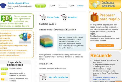 Cómo comprar en la tienda virtual: añadir a la cesta