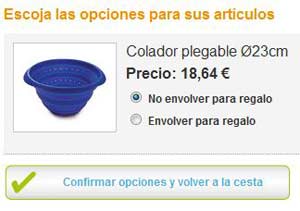 Cómo comprar en la tienda virtual: envolver para regalo