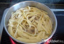 Menú de recetas: cocemos los tagliatelle en el agua de las setas