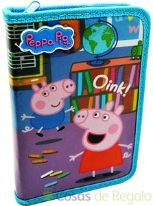 Estuche de peppa Pig para la vuelta al cole