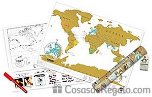 Mapa del mundo rasca y gana