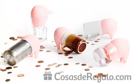 Ahorra dinero de forma original: hucha cerdito que combina con otros objetos